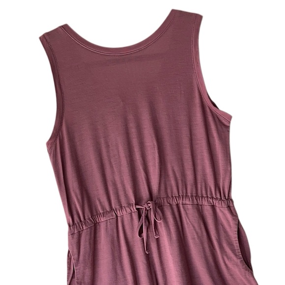COLUMBIA | NWOT SLEEVELESS DRAWSTRING WAIST DRESS OUTDOOR TRAVEL MAUVE | XS - Picture 2 of 10